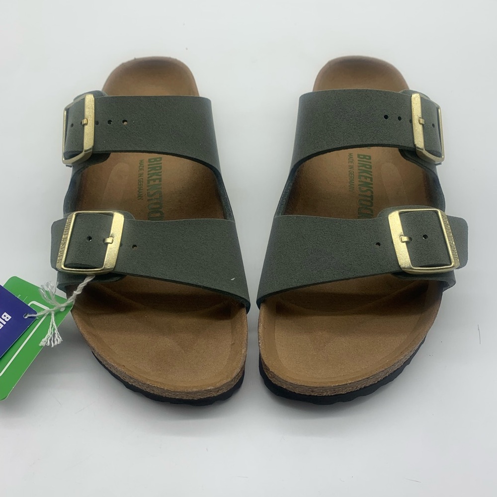 Birkenstock Women's Arizona Vegan Leather Slide Sandal